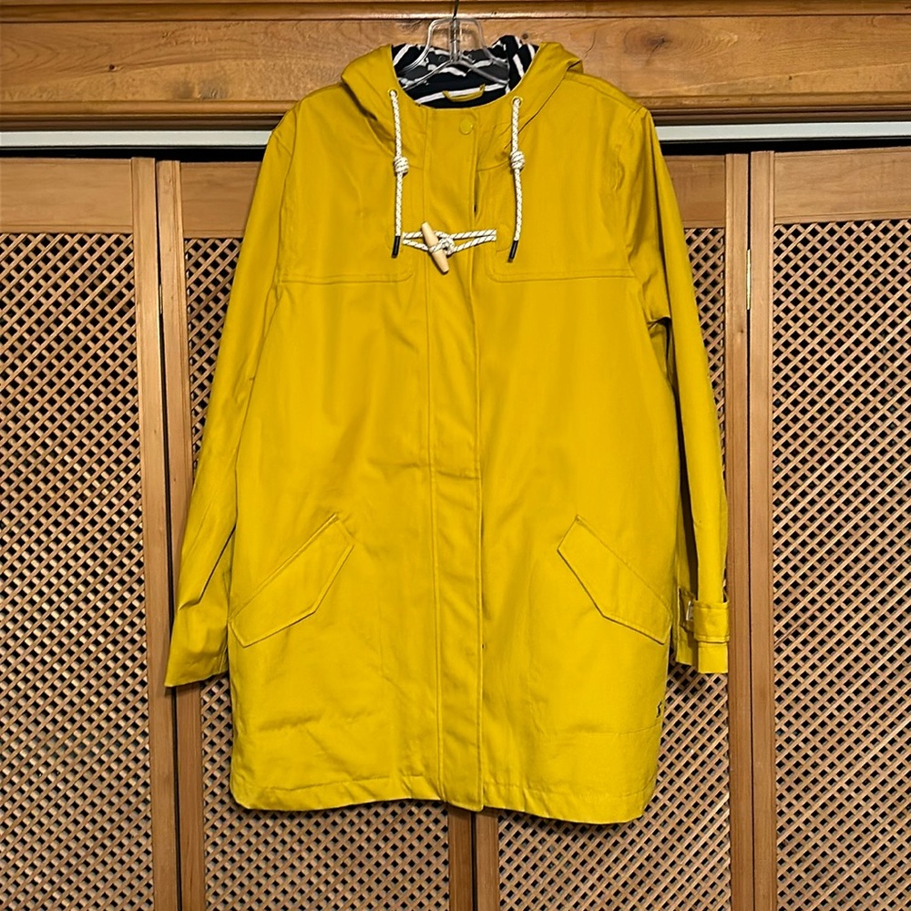 Women’s “Keeping Faith” Rain Jacket: size 14  (512)